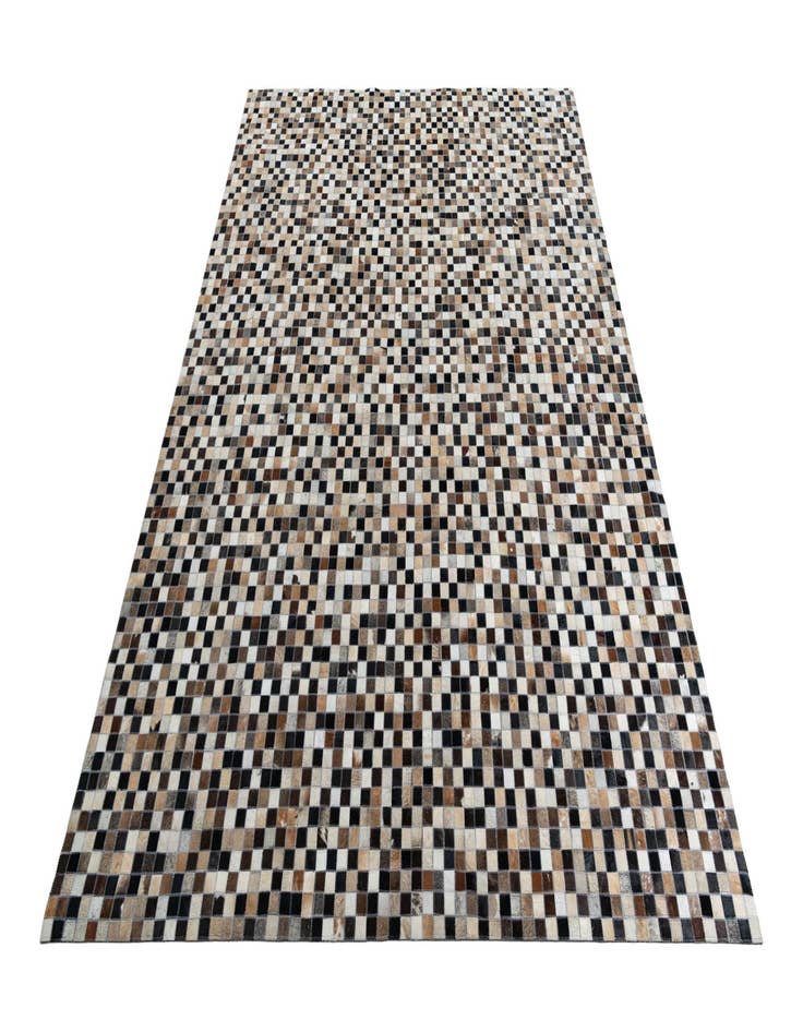 Detail image of  8' 1 x 10' Cowhide Leather Rug