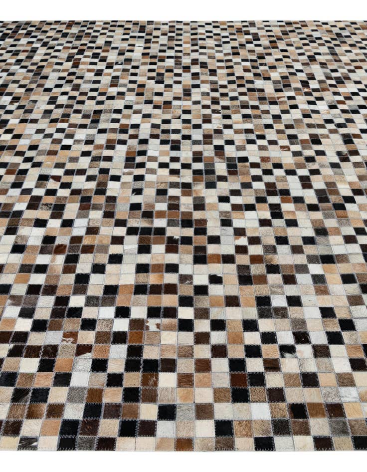 Detail image of  8' 1 x 10' Cowhide Leather Rug