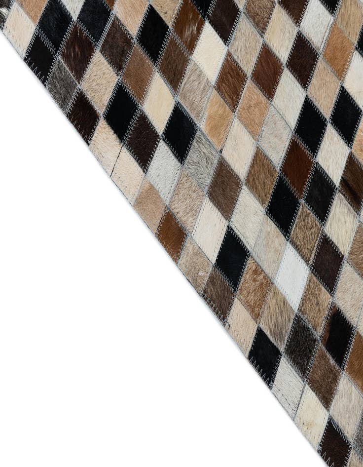Detail image of  8' 1 x 10' Cowhide Leather Rug