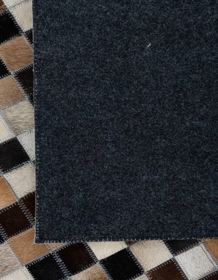 Detail image of  8' 1 x 10' Cowhide Leather Rug