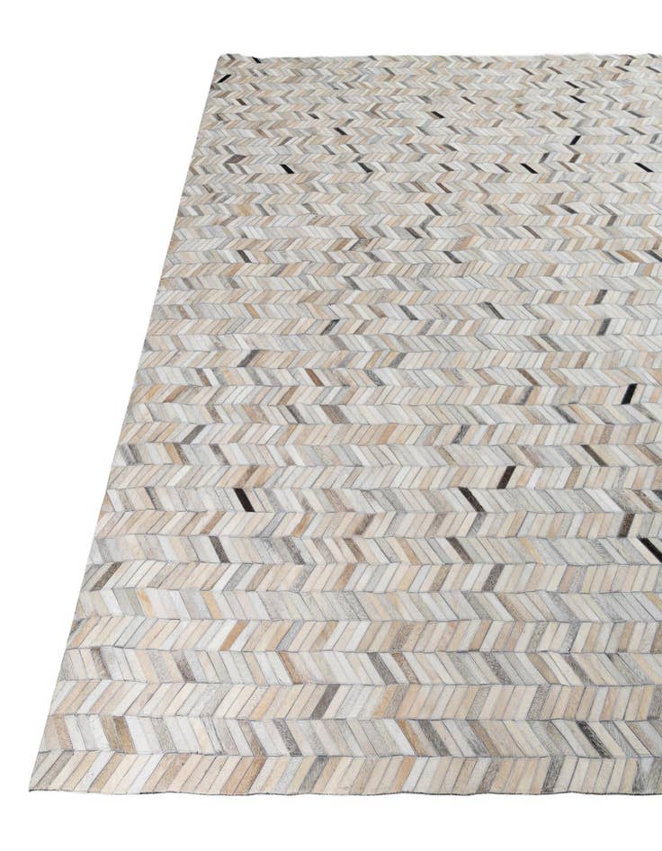 Detail image of  8' 1 x 9' 10 Cowhide Leather Rug