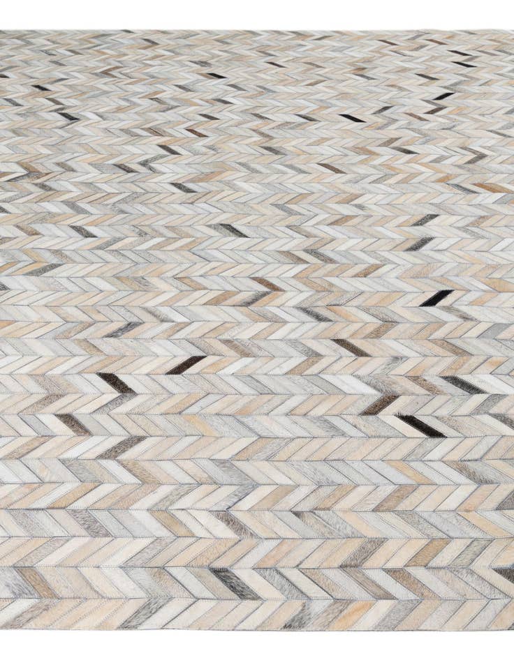 Detail image of  8' 1 x 9' 10 Cowhide Leather Rug