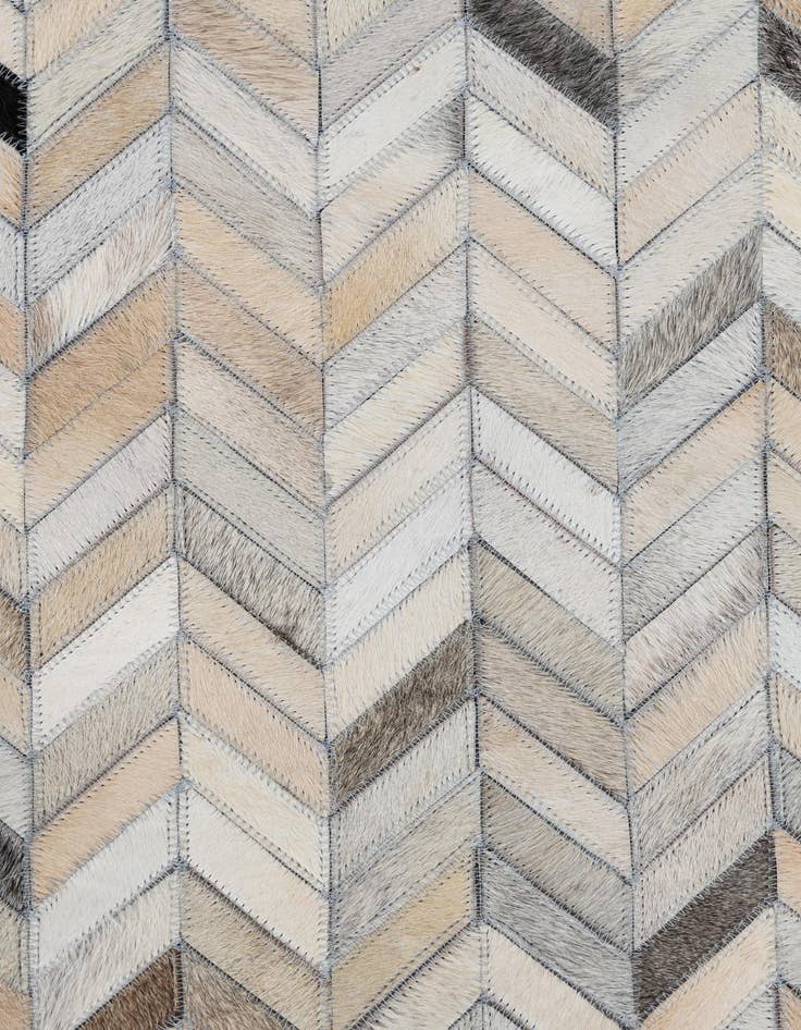 Detail image of  8' 1 x 9' 10 Cowhide Leather Rug