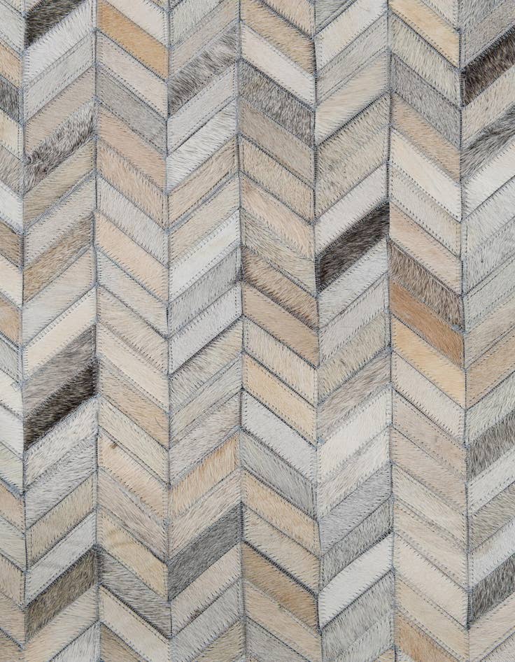 Detail image of  8' 1 x 9' 10 Cowhide Leather Rug