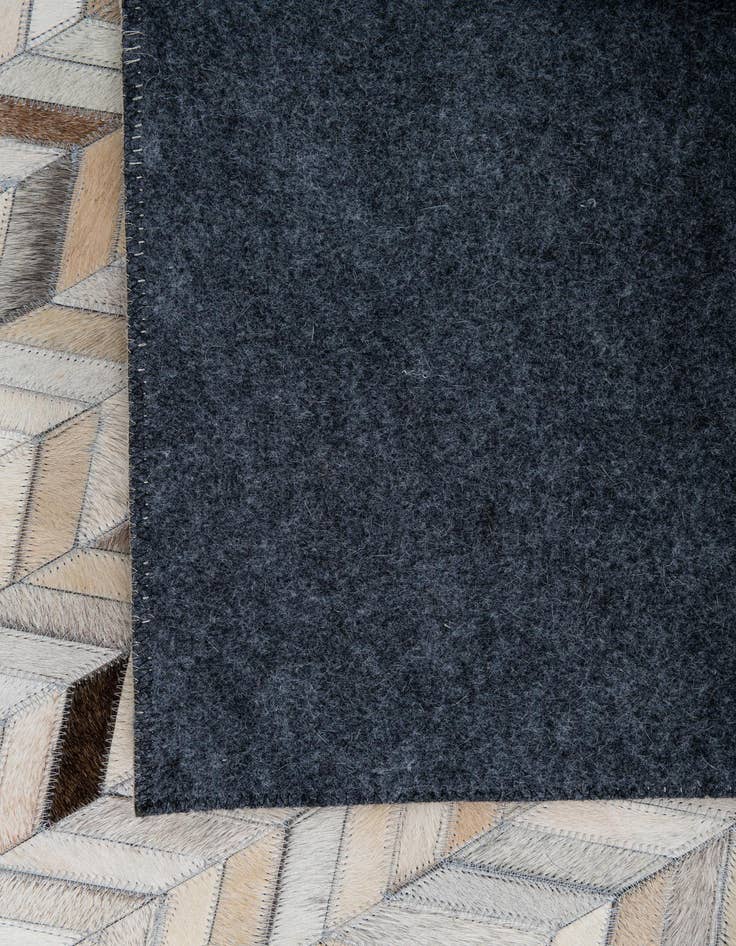 Detail image of  8' 1 x 9' 10 Cowhide Leather Rug