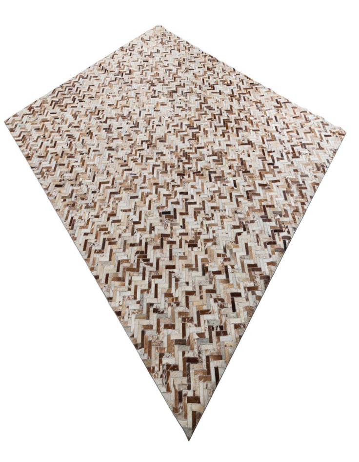 Detail image of  7' 9 x 9' 6 Cowhide Leather Rug