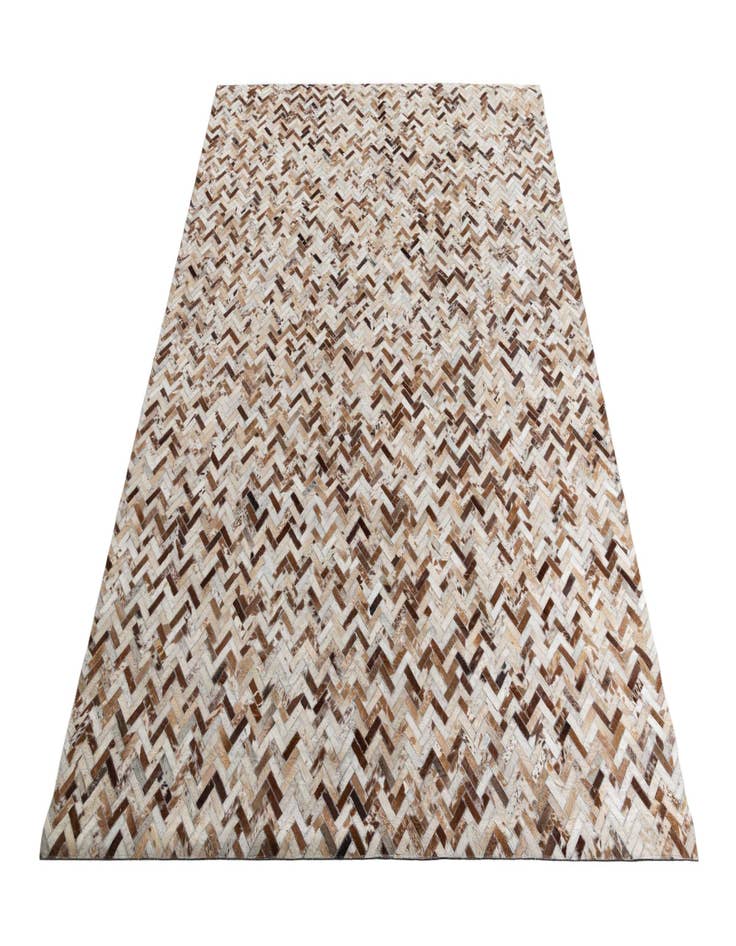 Detail image of  7' 9 x 9' 6 Cowhide Leather Rug