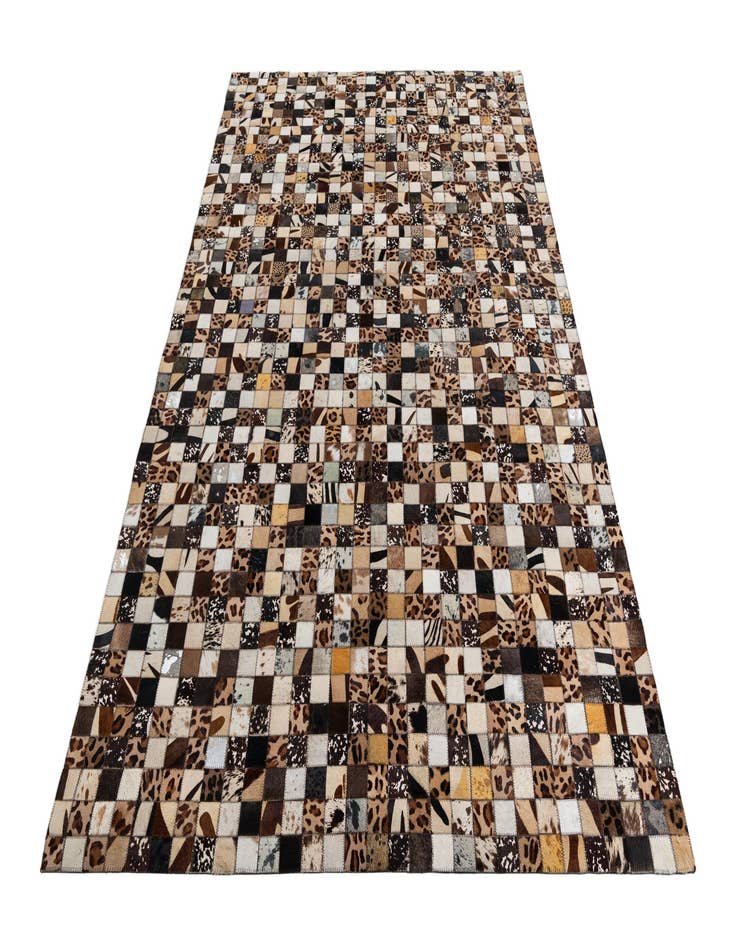 Detail image of  5' 1 x 8' Cowhide Leather Rug
