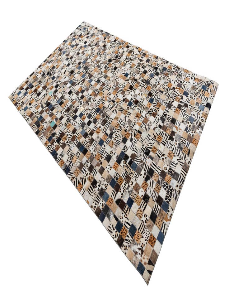 Detail image of  5' x 8' Cowhide Leather Rug