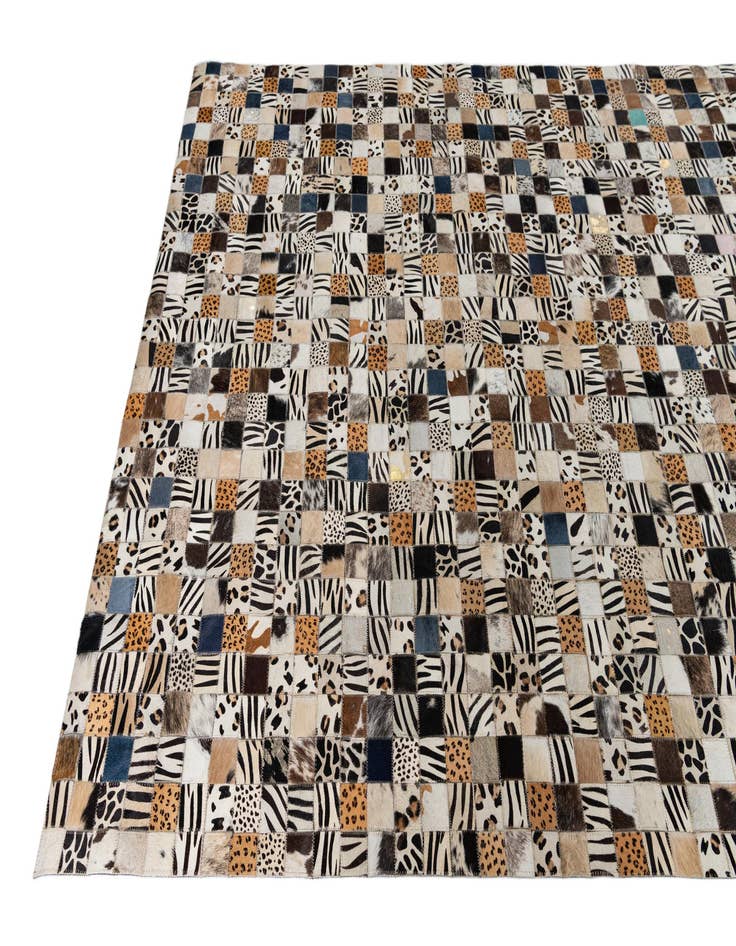 Detail image of  5' x 8' Cowhide Leather Rug