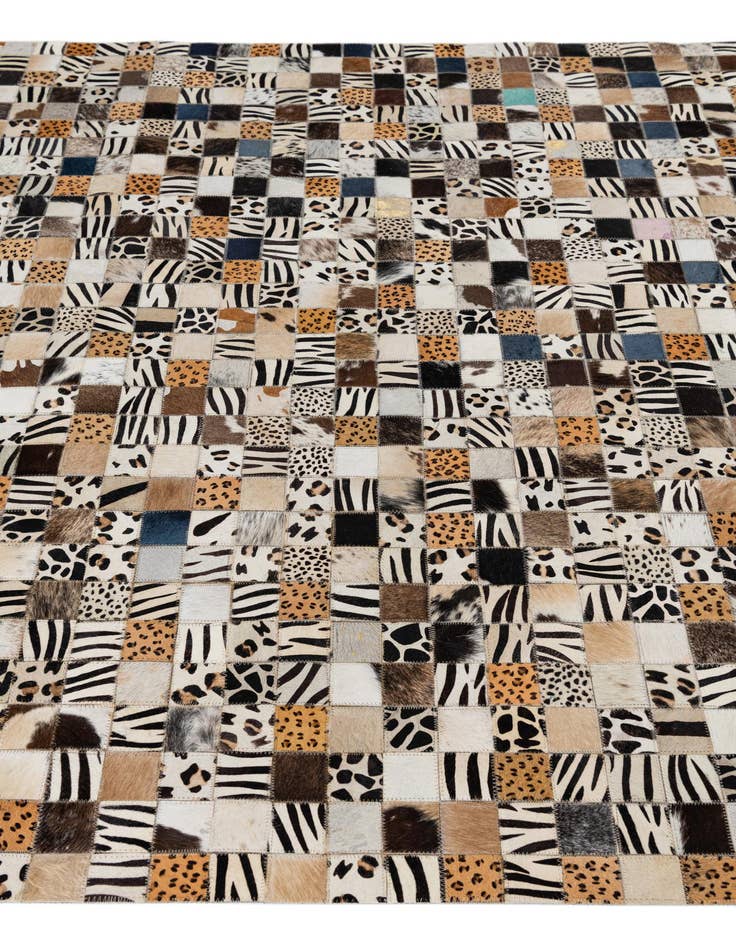Detail image of  5' x 8' Cowhide Leather Rug