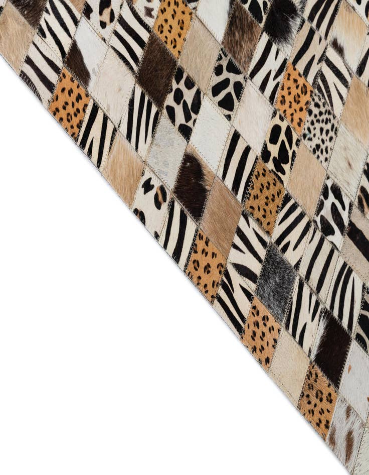 Detail image of  5' x 8' Cowhide Leather Rug