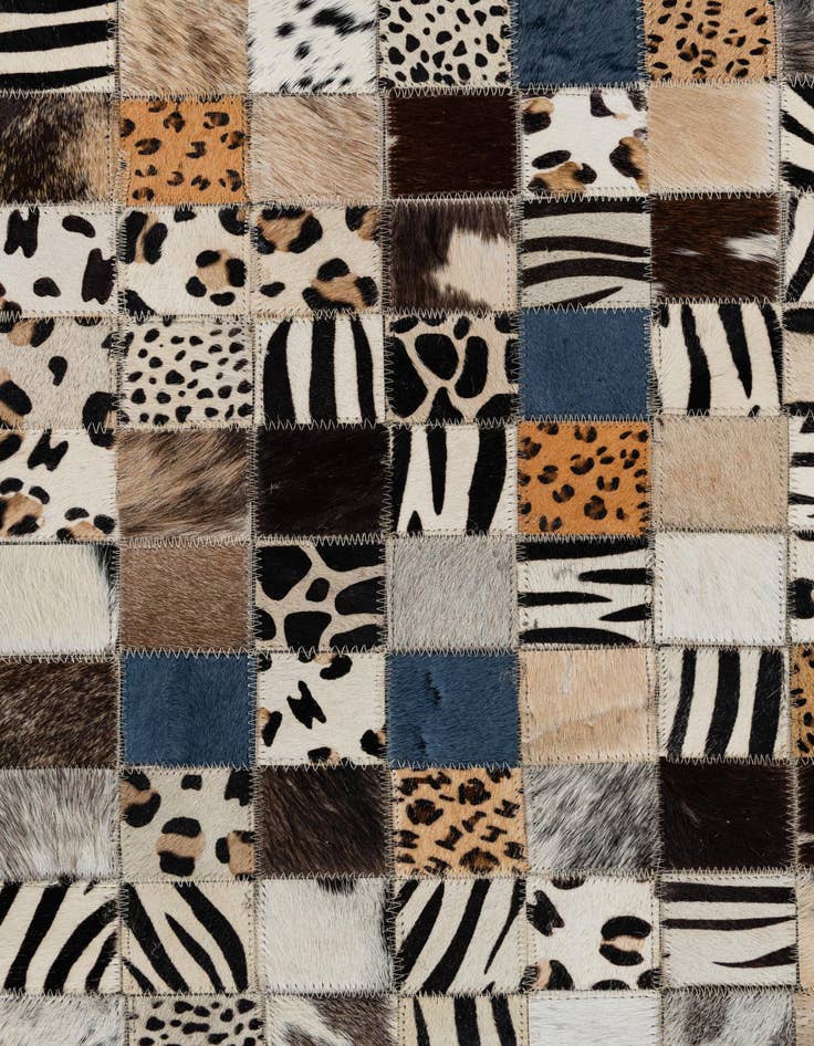 Detail image of  5' x 8' Cowhide Leather Rug