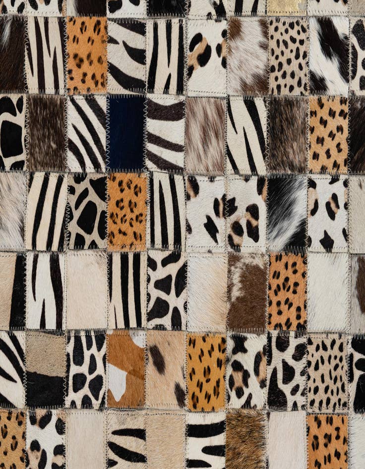 Detail image of  5' x 8' Cowhide Leather Rug