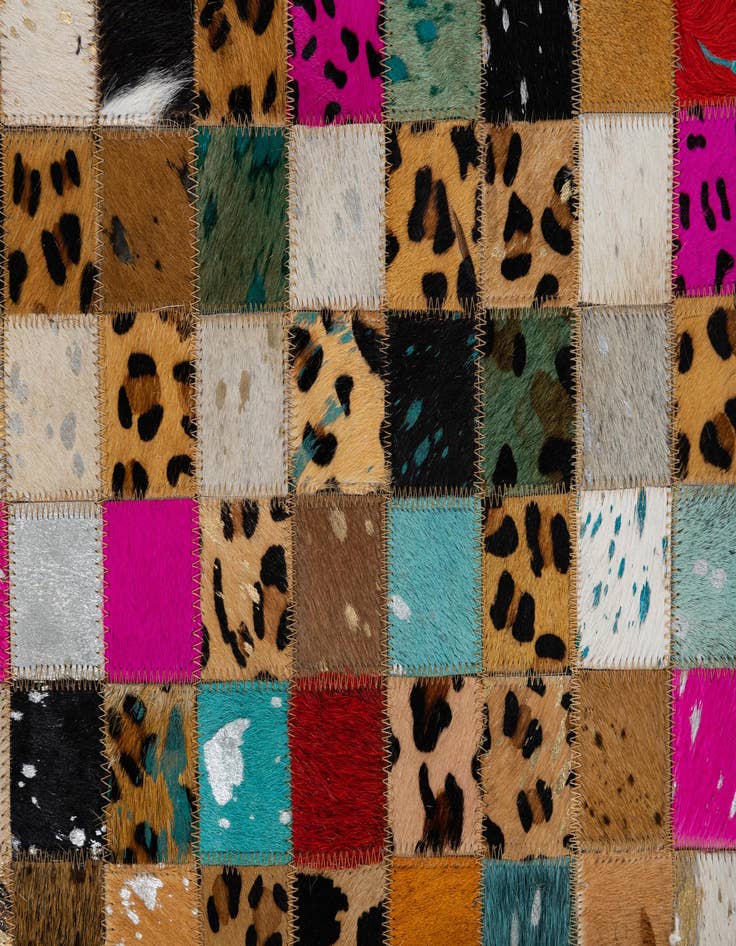 Detail image of  5' x 8' Cowhide Leather Rug