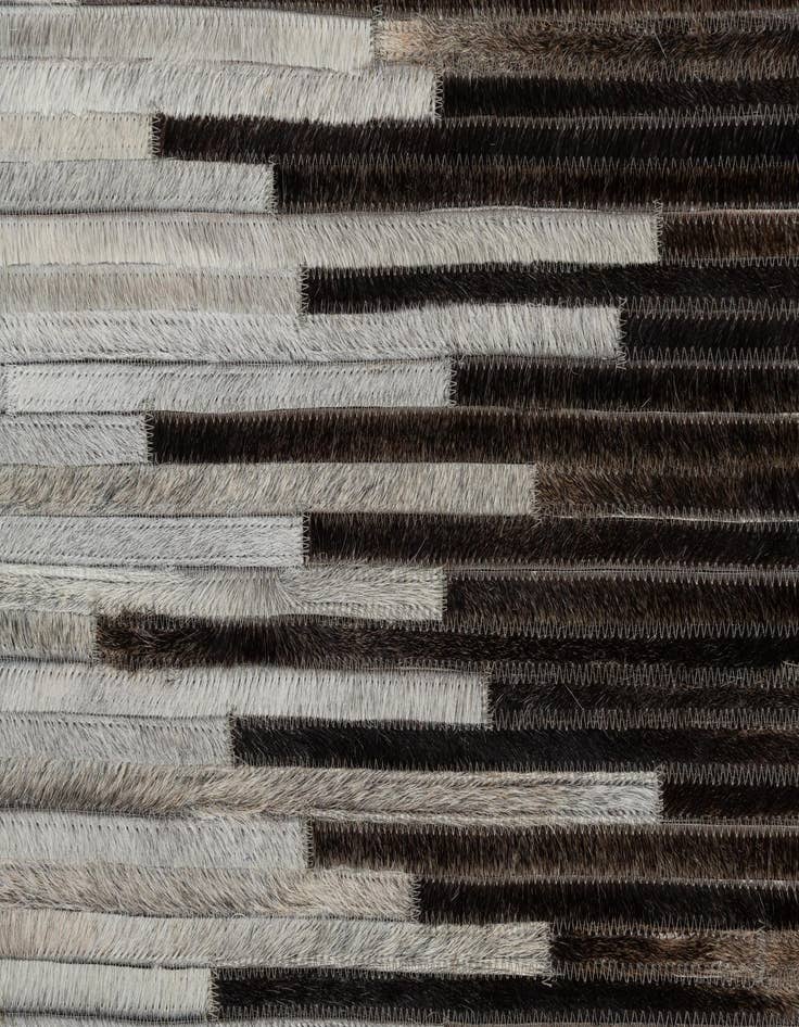 Detail image of  5' 4 x 7' 6 Cowhide Leather Rug