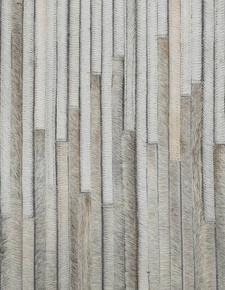 Detail image of  5' 4 x 7' 6 Cowhide Leather Rug