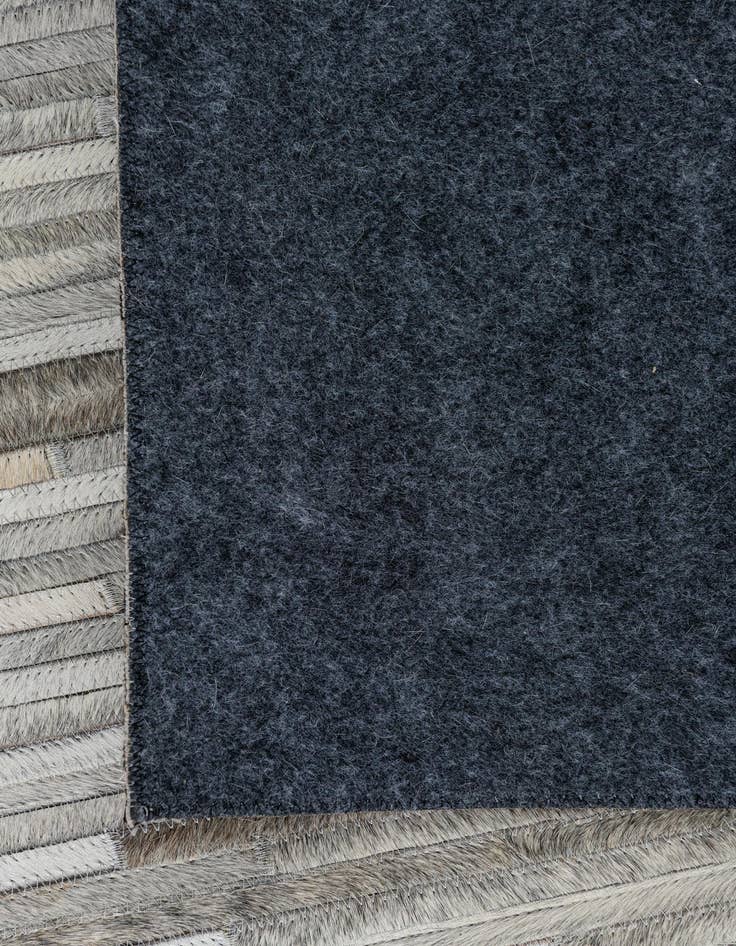 Detail image of  5' 4 x 7' 6 Cowhide Leather Rug