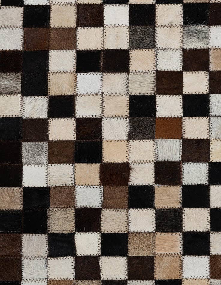 Detail image of  5' 2 x 8' Cowhide Leather Rug