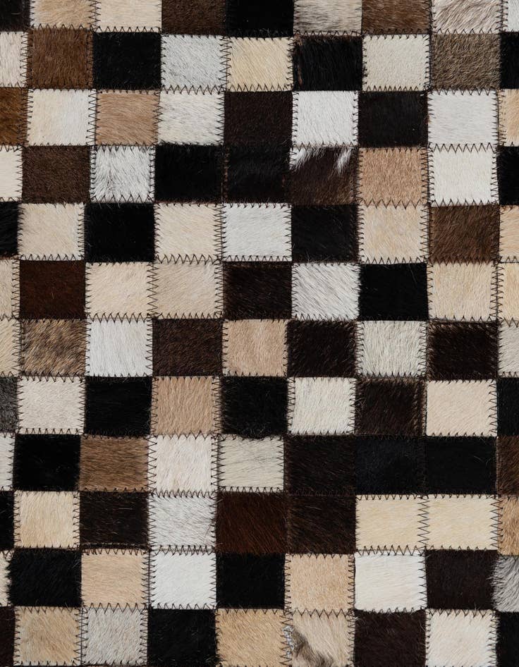 Detail image of  5' 2 x 8' Cowhide Leather Rug