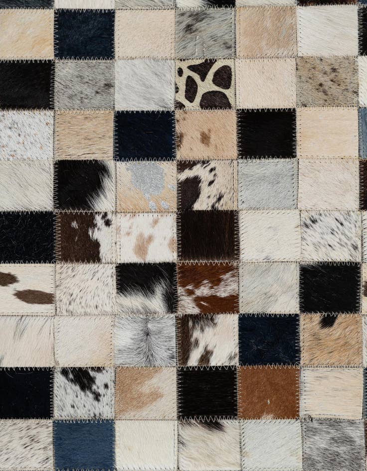 Detail image of  5' x 8' Cowhide Leather Rug