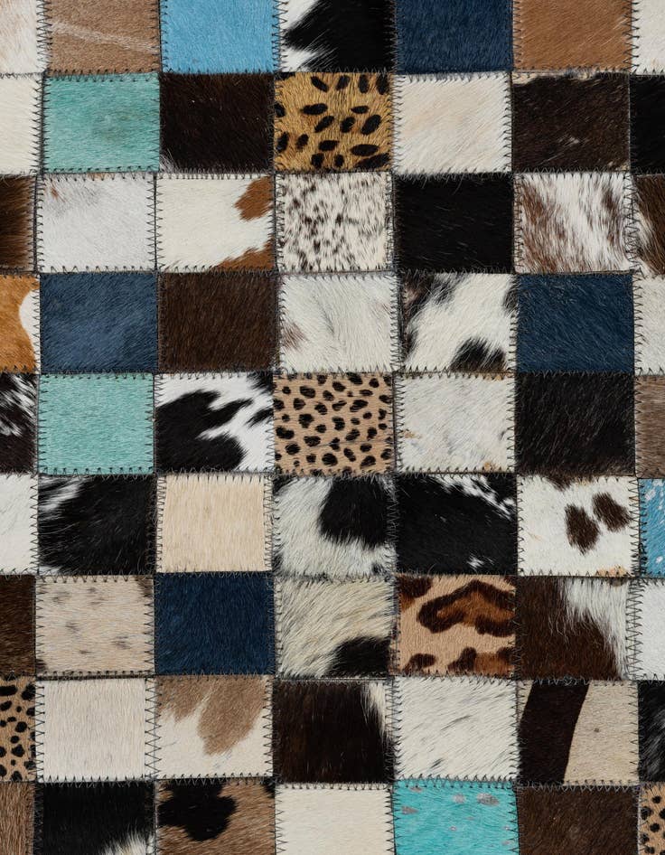 Detail image of  5' x 8' Cowhide Leather Rug