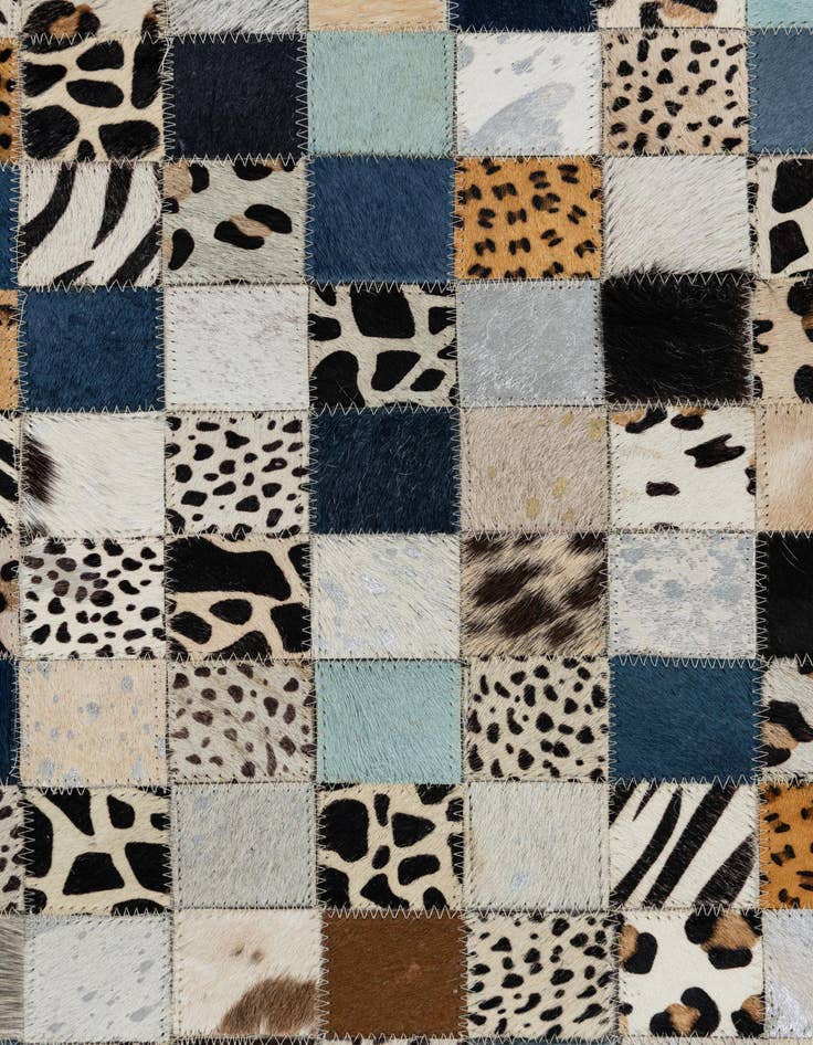 Detail image of  5' x 8' Cowhide Leather Rug