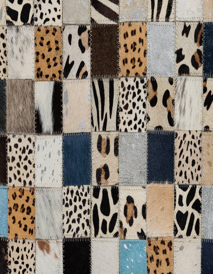 Detail image of  5' x 8' Cowhide Leather Rug