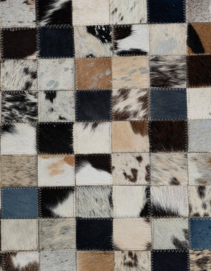 Detail image of  5' x 8' Cowhide Leather Rug