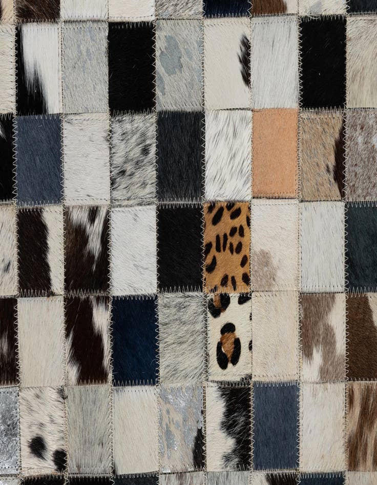 Detail image of  5' x 8' Cowhide Leather Rug