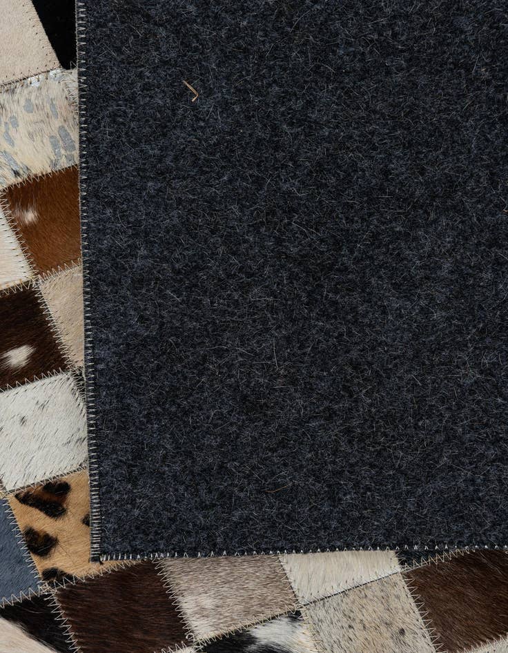 Detail image of  5' x 8' Cowhide Leather Rug