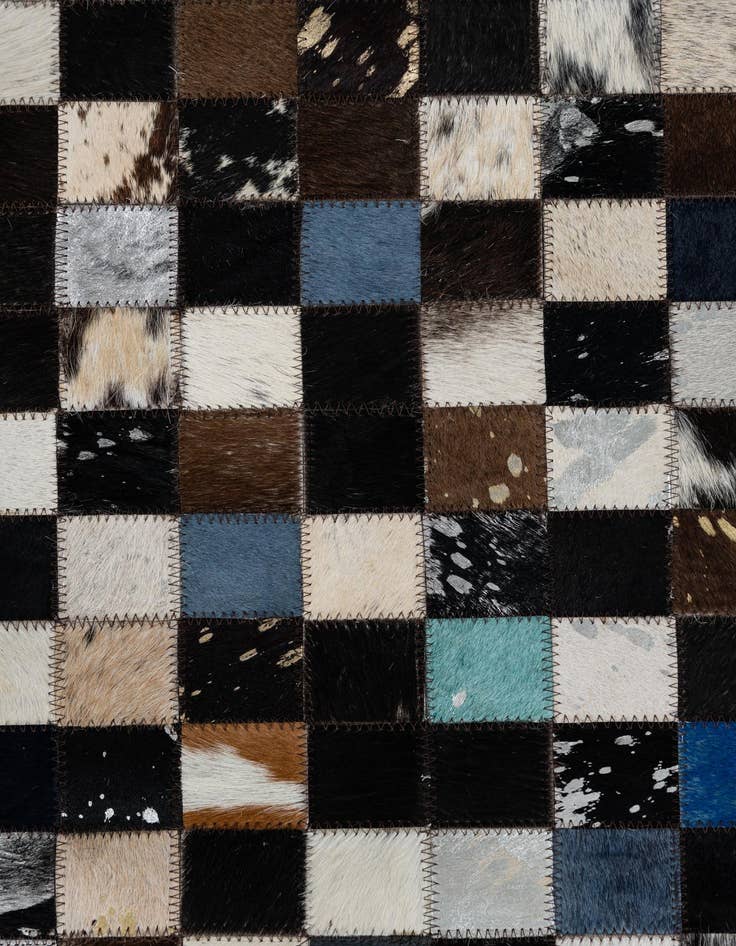 Detail image of  5' x 8' Cowhide Leather Rug