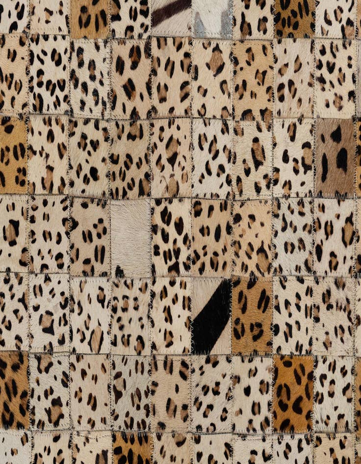 Detail image of  5' 1 x 8' Cowhide Leather Rug