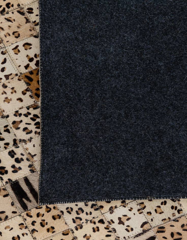 Detail image of  5' 1 x 8' Cowhide Leather Rug