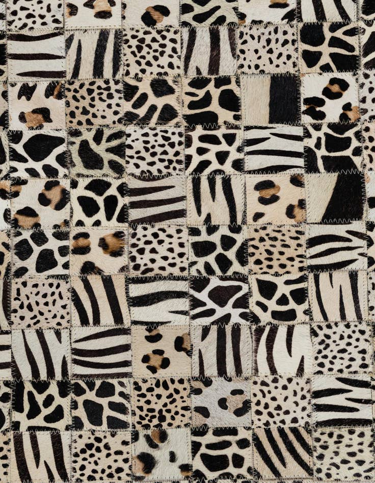 Detail image of  5' x 8' Cowhide Leather Rug