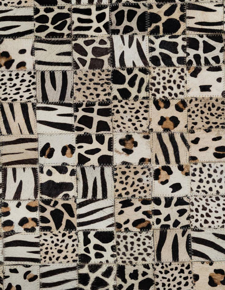 Detail image of  5' x 8' Cowhide Leather Rug