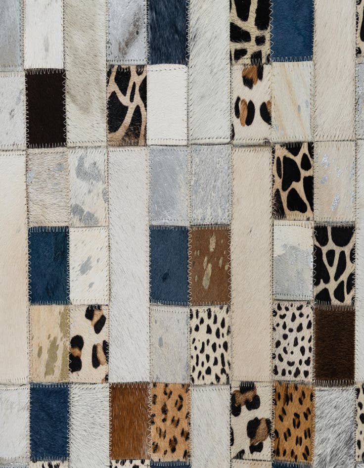 Detail image of  5' x 8' Cowhide Leather Rug