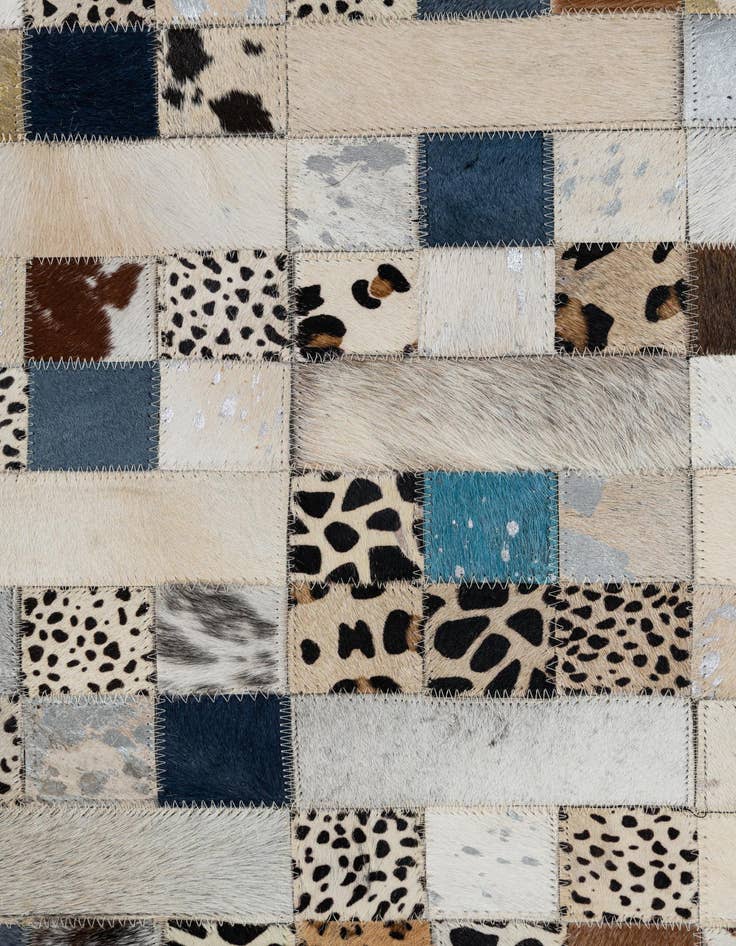 Detail image of  5' x 8' Cowhide Leather Rug