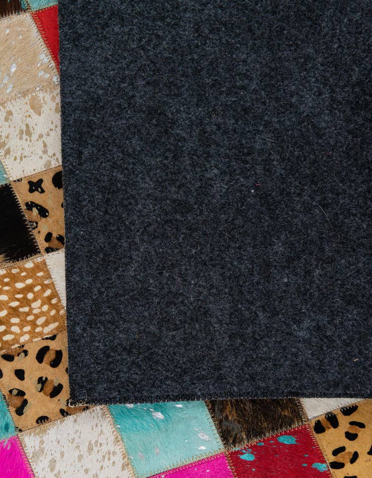 Detail image of  5' x 8' Cowhide Leather Rug