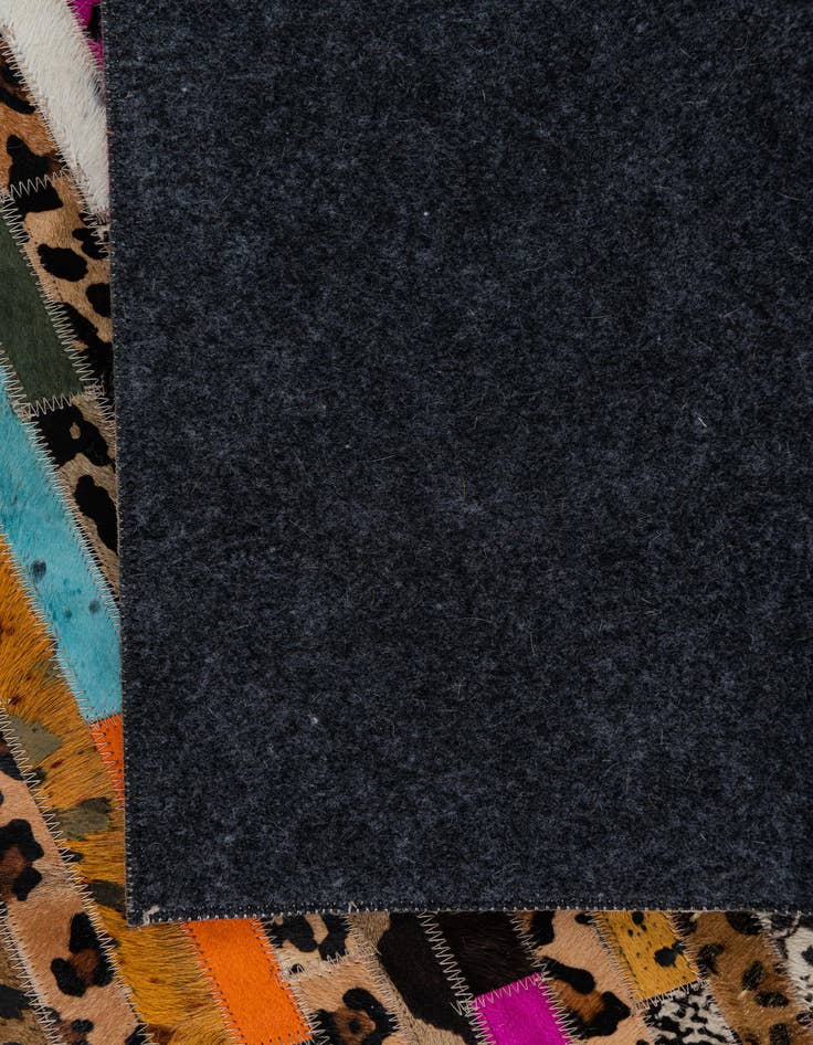 Detail image of  5' 1 x 8' Cowhide Leather Rug