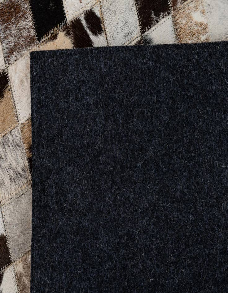 Detail image of  5' x 7' 10 Cowhide Leather Rug