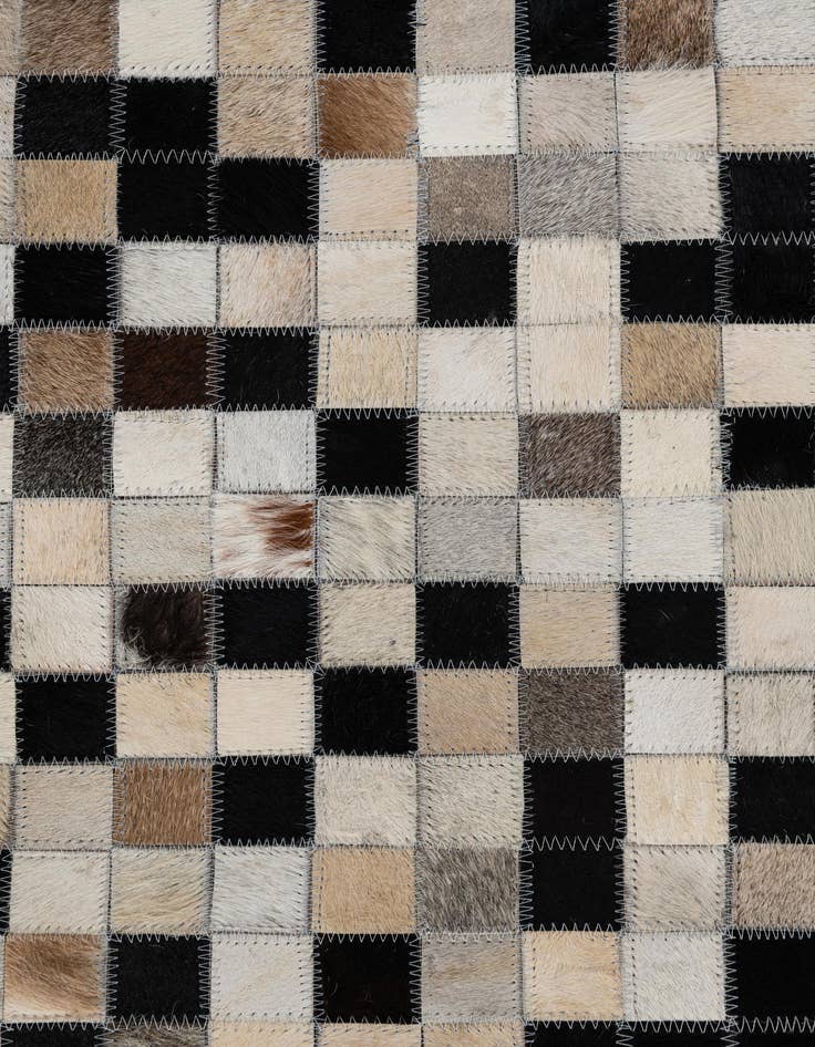 Detail image of  5' x 7' 9 Cowhide Leather Rug