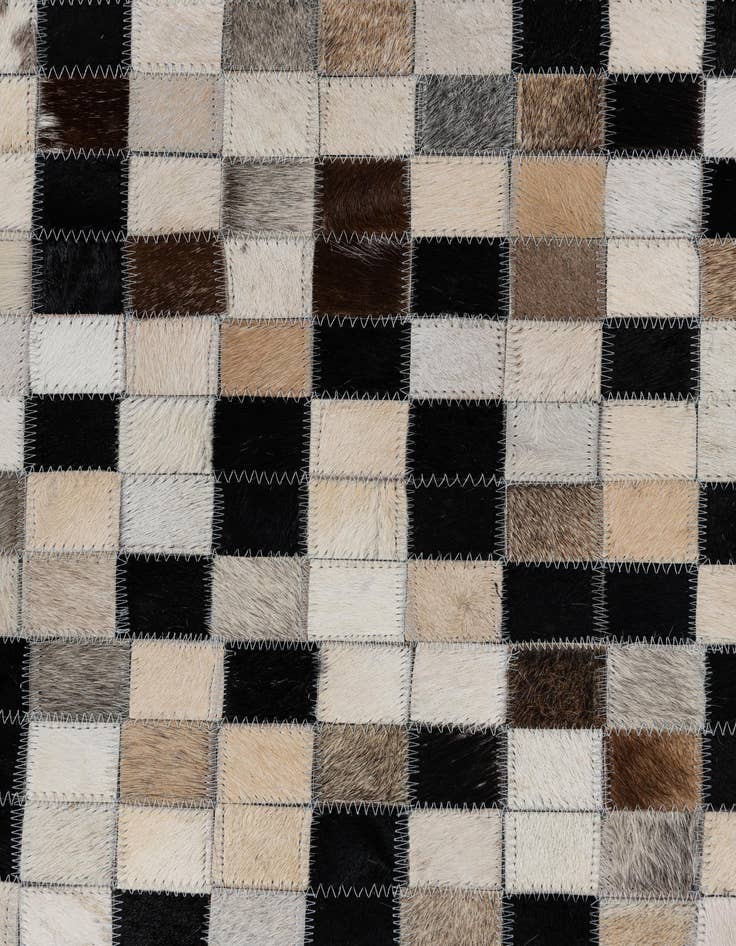 Detail image of  5' x 7' 9 Cowhide Leather Rug