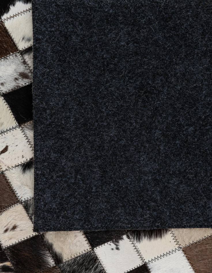 Detail image of  5' 1 x 8' Cowhide Leather Rug