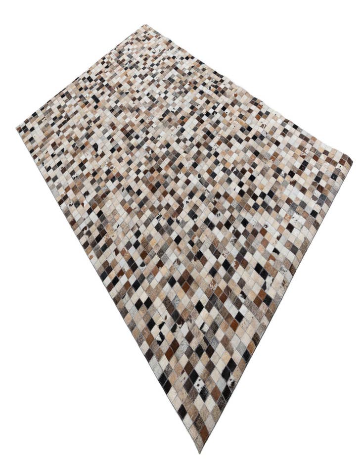 Detail image of  5' x 7' 9 Cowhide Leather Rug