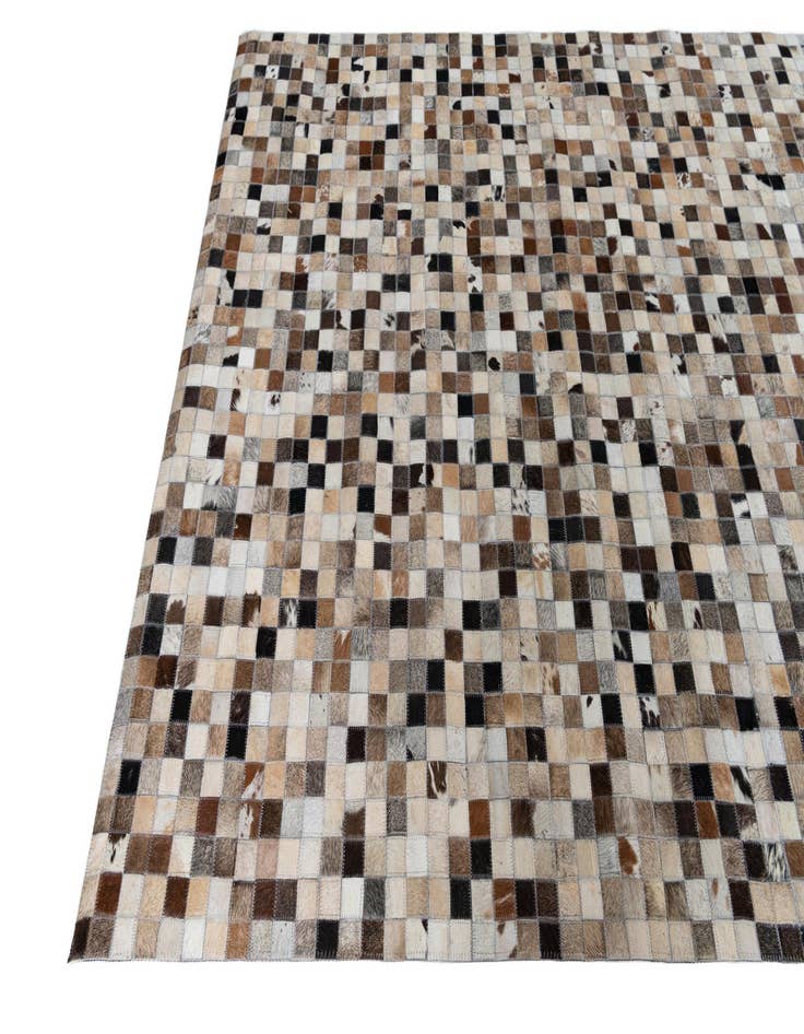 Detail image of  5' x 7' 9 Cowhide Leather Rug