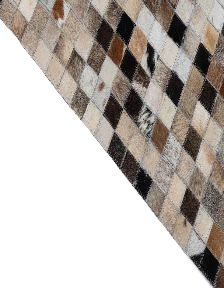 Detail image of  5' x 7' 9 Cowhide Leather Rug