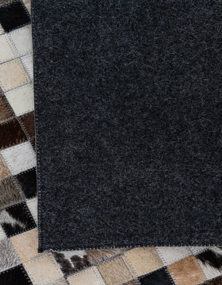 Detail image of  5' x 7' 9 Cowhide Leather Rug