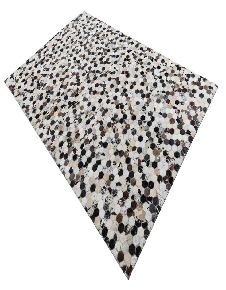 Detail image of  5' 2 x 8' Cowhide Leather Rug