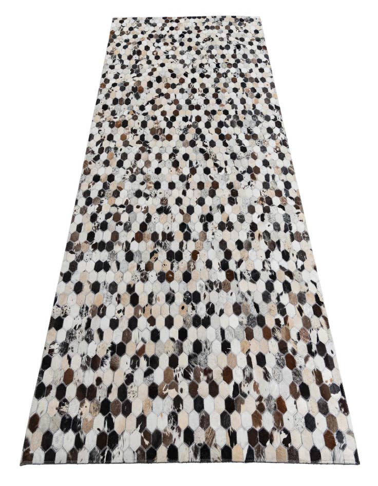 Detail image of  5' 2 x 8' Cowhide Leather Rug